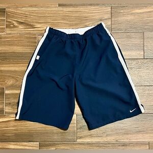 Nike‎ Youth Tennis Dri - Fit Blue and White Athletic Shorts